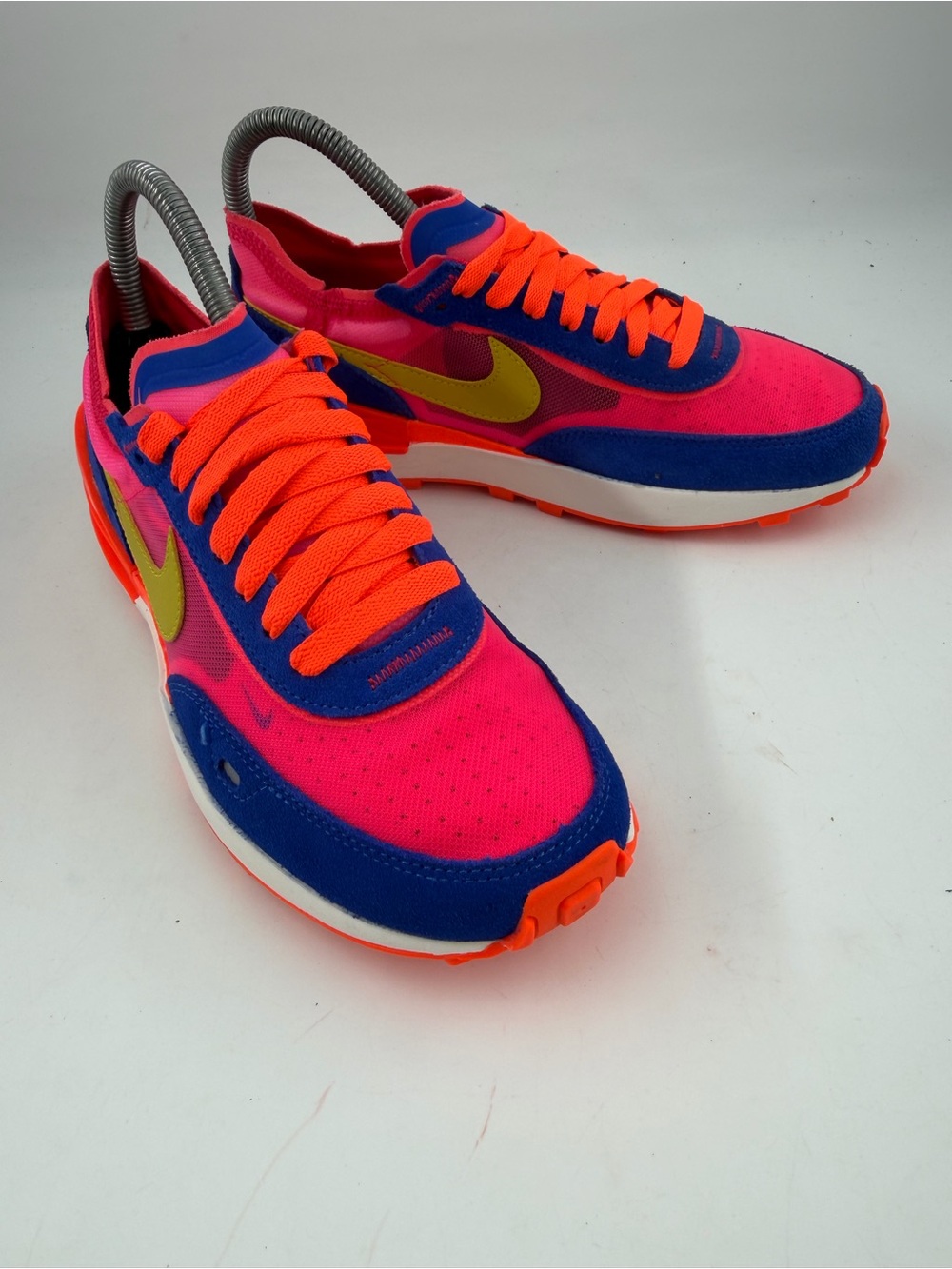 Nike Women’s Waffle One -SZ 6- Bright Citron Hyper Pink Trainers Shoes Sneakers - Picture 14 of 14
